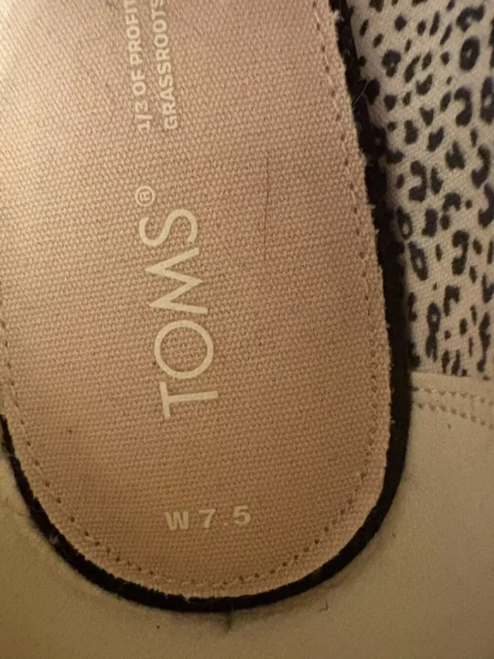 TOMS Michelle Black Canvas Peep-Toe Espadrille Wedges Size 7.5